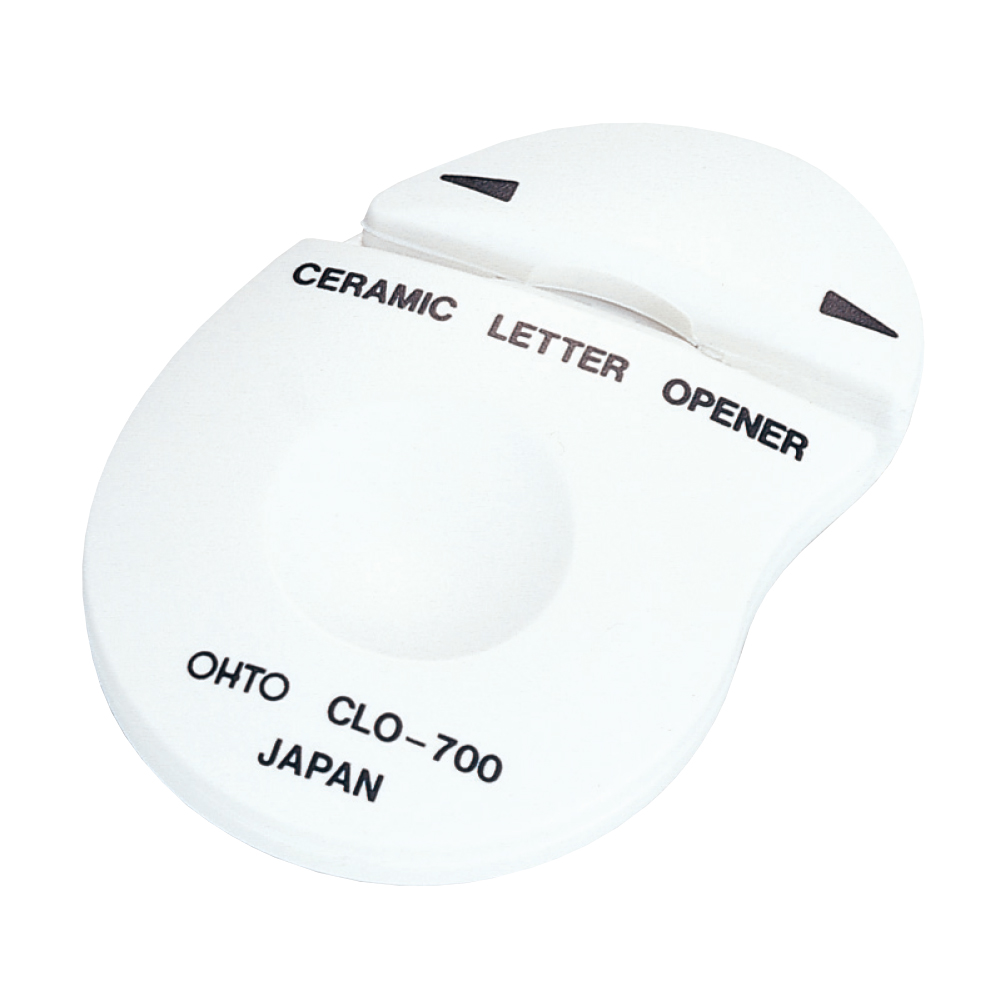 Ohto ceramic black letter opener CLO-500 Black/White Japan Import New 
